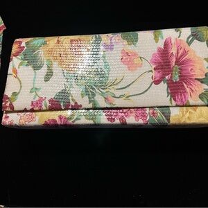 Floral Sequin Clutch